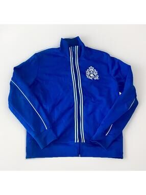 Express Warm‎ Up Jacket Track Jacket Zip Up Royal Blue Mens Large Crest